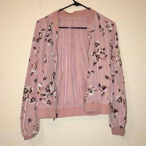REVERSIBLE Millennial Pink Bomber Jacket